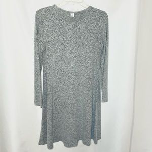 NWOT- Old Navy Light Gray Plush-Knit Swing Dress